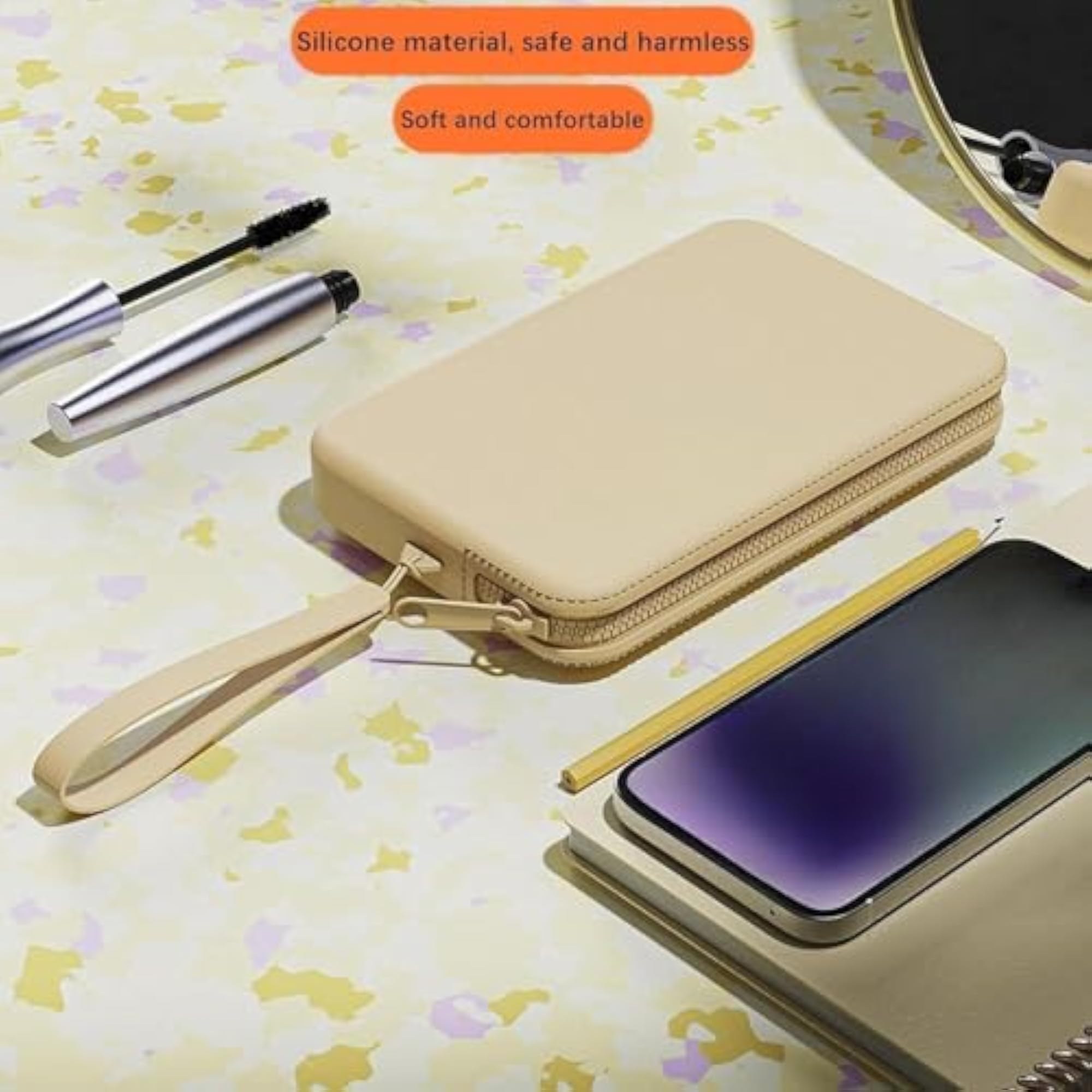 Silicone Cosmetic Storage Bag, Travel Organizer