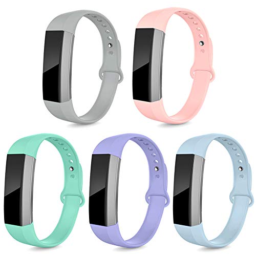 NAHAI �o���h Fitbit Alta HR/Fitbit Alta�Ή� ���f�B�[�X �����Y 5�p�b�N �\�t�g�V���R�� �����p�X�|�[�c�X�g���b�v ���X�g�o���h �A�N�Z�T���[ Fitbit Alta�p