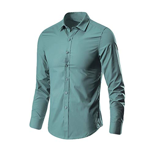Camisas elásticas de negocios que no necesitan planchado con corte ajustado masculino