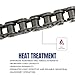 Jeremywell 25H Heavy Duty Roller Chain 10 Feet with 1 Connecting Link for Go Karts, Mini Bikes, Scooters, ATV, MTV, Dirt Bike and Other Industrial Machinery