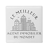 CÉRAMIQUE PREMIUM : Oubliez les magnets souples en plastique qui se cornent. Ce modèle est fabriqué en véritable céramique blanche. Il offre une surface lisse, rigide et brillante qui donne du relief et de l'élégance à l'image imprimée.