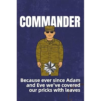 Navy & Coast Guard Commander Notebook: Funny CDR Gift for Promotions, Change of Command, or Retirement