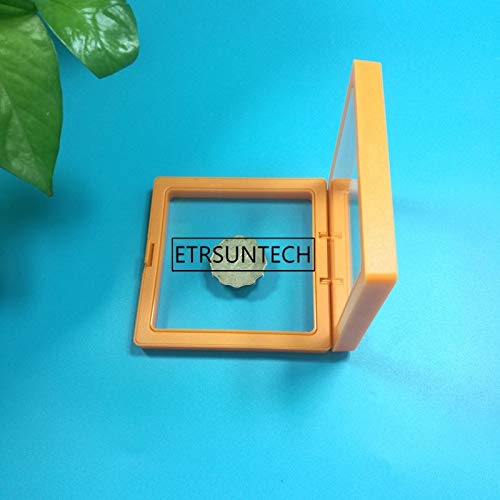 Anncus Membrane Jewelry Case Ring Pendant Display Stand Holder Protect Jewellery Stone Floating Presentation Box 992cm 100pcs - (Color: Blue)