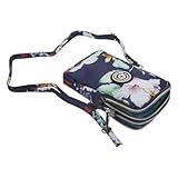 VALICLUD 2 Piezas bolsa de hombro bolsa de estadio transparente monedero para celular con ranuras bolsa de lona makeup bag maletin de maquillaje bolsas para colgar del cuello bolso de moda