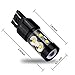 JDM ASTAR Extremely Bright Max 50W High Power 7441 7440 LED Light Bulbs for Back Up Reverse Lights, Xenon White