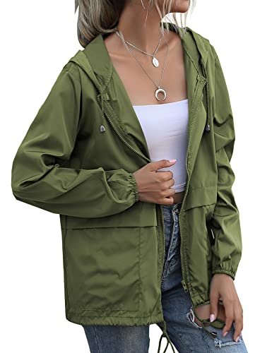 Lightweight Rainwear,Waterproof Active Outdoor Cycling Hiking Rain Jacket Army Green Xl #TOP10