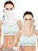 Produktbild Boao 2 Stücke Unisex Gesicht Maske Sonnenschutz Gesicht Abdeckung Damen UV Schutz Maske für Sommer Outdoor Aktivitäten für Damen (Stil 1)