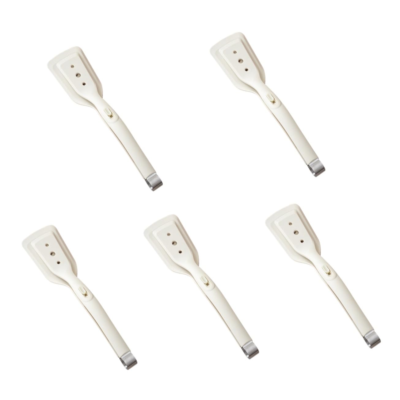 MAGICLULU 5stücke Silicone Spatula Und Grillzange Hitzebeständige Küchenhilfe Lebensmittelechtem Rutschfester Griff Für Bbq Und Fleischzubereitung Weiß