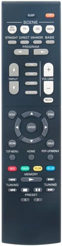 Replacement Remote Control Replace for TV/Audio/Projector RAV561 ZZ43210 for Yamaha AV Receiver RX-V385 HTR-3072 YHT-4950U