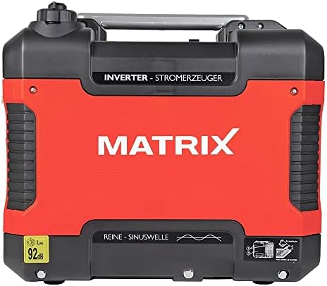 Bild 4 - Matrix Notstromaggregat Benzin leise 2000 Watt Inverter Stromerzeuger Stromgenerator mit USB Stromaggregat digitaler Generator Eco Modus sehr leise PG 2000i-USB | 4 Takt | 2x230V | 12V | 2xUSB | 23kg