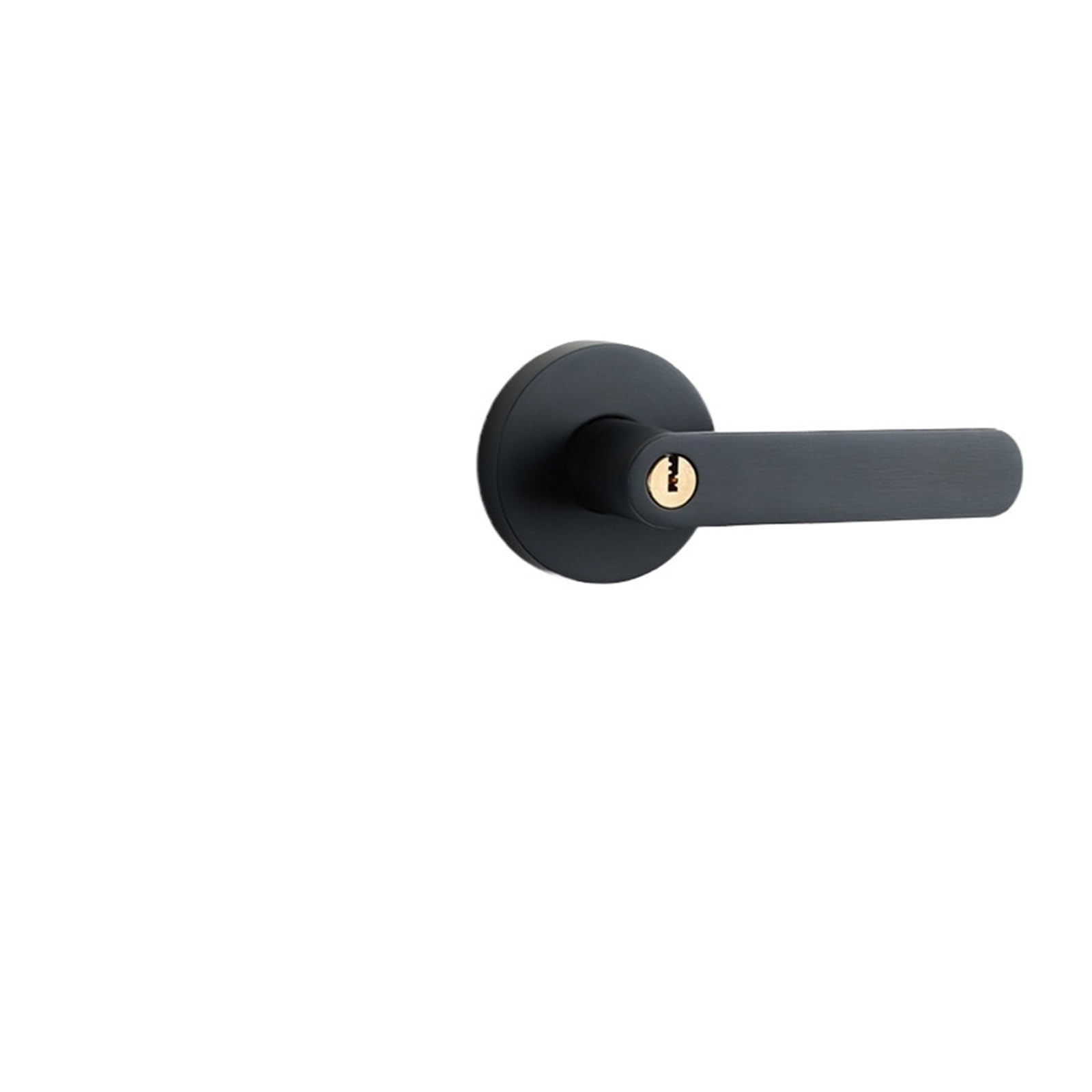 Serrure à boule en cuivre noir noble pour porte de salle de bain 35-50 mm