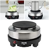 Potlimepan Hot Plate for Moka Pot,500W Small Electric Hot Plate,Mini Stove Portable Stove,Hot Burner Cooktop Electric Heater for Home Kitchen