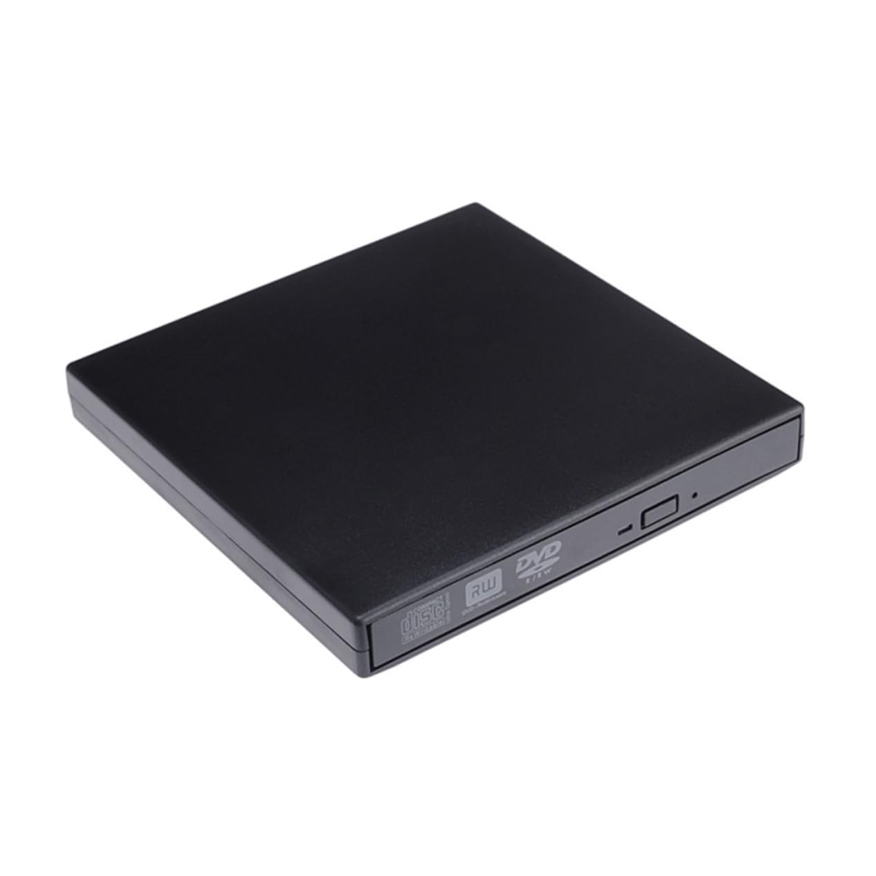 Operitacx Masterizzatore CD Dvd Esterno USB 2.0 Portatile Lettore Dvd-rw e Cd-rw per Laptop Sistemi Operativi Nero
