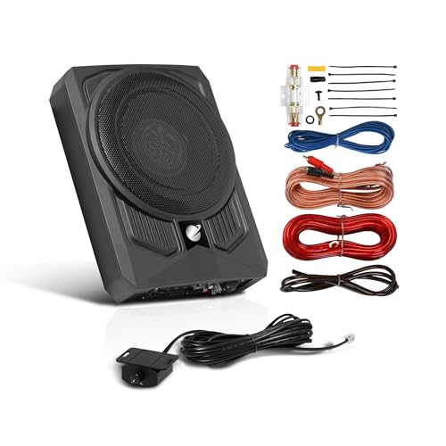 Planet Audio 10 Amplified Car Subwoofer with Kit