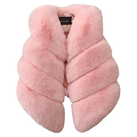 Generic Girls Sleeveless Faux Fur Vest Cover