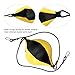 Oyhhalginate Boxing Ball Hanging Punching Training Bag, Double End Speed Reflex Ball for Boxing MMA Fitness, High - Elastic PU Leather with Durable Sling for Home Gym Use (Black Yellow)