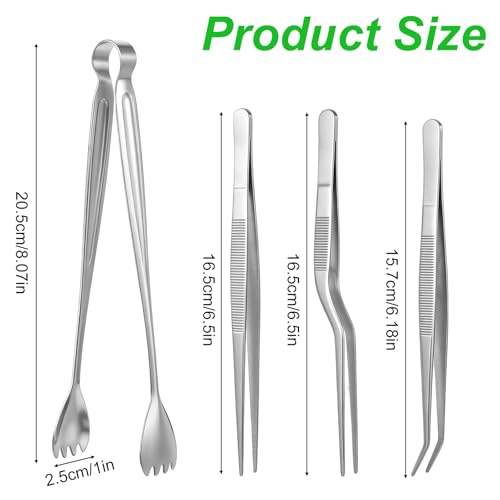 Set de 4 Pinzas para Plantas de Acero Inoxidable miniatura 2