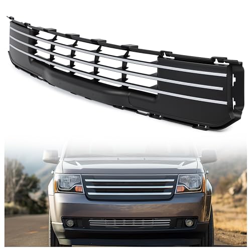 HECASA Front Bumper Lower Grille Grill Compatible with 2013-2019 Ford Flex Replacement for FO1036151 Painted Black+Silvery by HECASA - Used condition - US$90.06