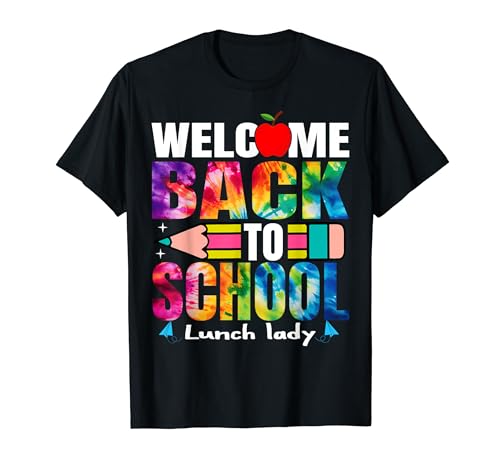 Willkommen zurück Lunch Lady Tie Dye First Day Cafeteria Squad T-Shirt