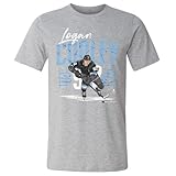 500 LEVEL Logan Cooley Shirt - Logan Cooley Utah Player Name WHT (Heather Gray, Large)