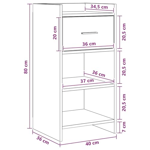 Aparador de madera de roble negro ideal para pasillo y comedor 3
