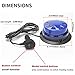 AUXMOTEC Blue Led Emergency Strobe Beacon Lights Bar with Magnetic Mount and 8 Flash Models Warning Safety Flashing Rooftop Signal Lamps for Firefighters Police Vehicles(24-LED 12V-24V)