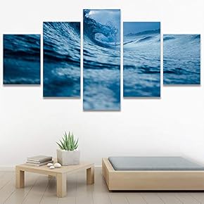 SIGNWIN 5 Panel Canvas Wall Art Modern Art...