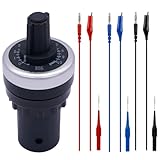 Tamaño exacto: El tamaño de este potenciómetro VSD es de 6,5 * 3 cm, la sonda es de 8,2 cm y la línea de prueba es de 50 cm, el orificio de montaje: 22 mm y la temperatura de trabajo: -20 ~ + 55 grados Celsius.