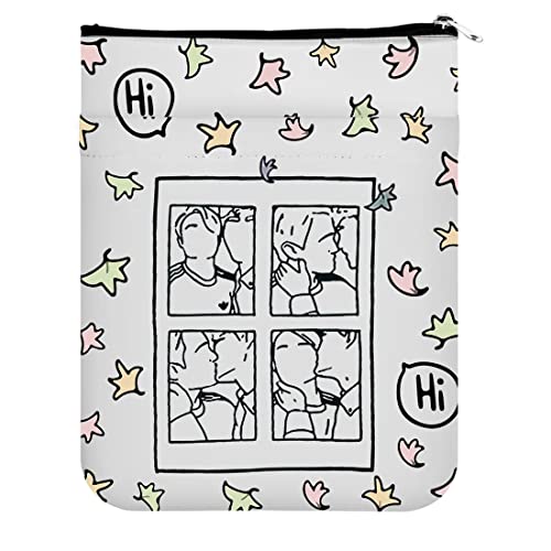 KUIYAI Hi Hi Hi Leaves Housse de protection pour livre cadeau avec fermeture éclair Cover