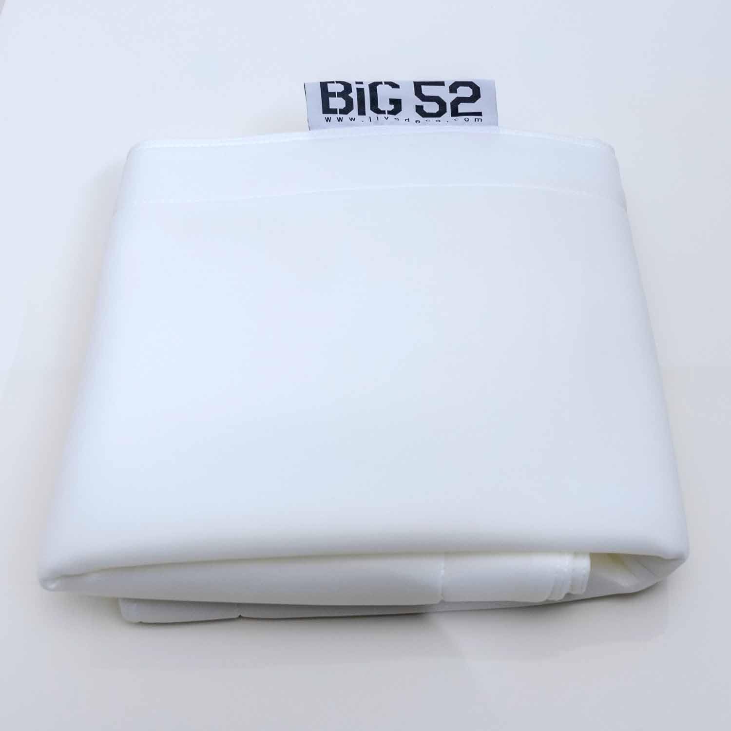 LIVEDECO - Housse Vide Pouf Géant XXL, Flottant pour Piscine, Blanc Pool BiG52