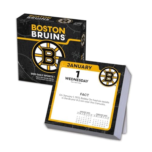 Turner Licensing, NHL Boston Bruins 2025 Desk Calendar