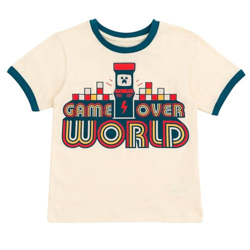 Minecraft Ringer T-Shirt Toddler to Big Kid Sizes (4T - 18-20)