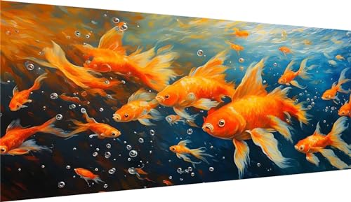 Kit Complet Peinture Diamant Adulte 100x200cm anti-stress, broderie diamant grand format motif Koï