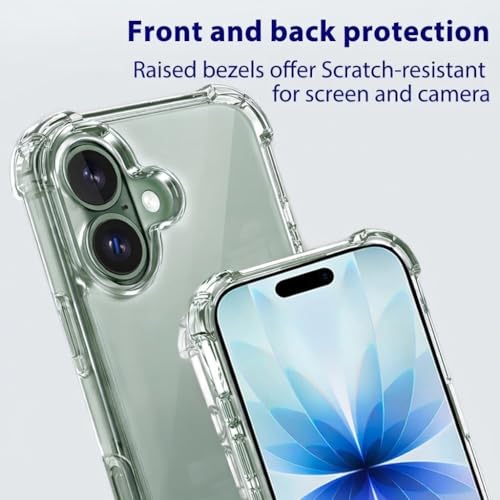 Image of Lustree Clear Transparent Case Compatible with iPhone 17 - Flexible TPU Slim Back Cover, with Raised Edges,Anti-Scratch & Anti-Yellow, Imported Material
