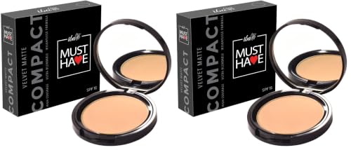 Image of Iba Must Have Velvet Matte Pressed Compact Powder - Medium Beige, 9g | High Coverage | Ultra Blendable | Face Makeup | Weightless Formula | SPF 15 | Oil Free Fresh Matte Finish look | Halal Certified & Vegan Makeup