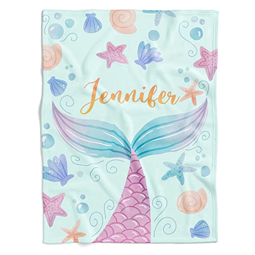 Personalized Mermaid Infant Blanket,Mermaid Baby Blankets,Baby Blanket Mermaid,Teal Mermaid Blanket Baby,Baby Mermaid Blanket,Little Mermaid Blanket Baby, Fleece Blanket Baby Girl Little Mermaid #TOP1