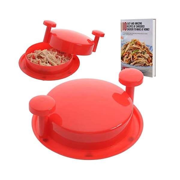 KAPUNI-Chicken-Shredder-Tool-Twist-Meat-Shredder-Tool-Chicken-Shredding-Tool-Chicken-with-Handles-and-Non-Skid-Base-Suitable-for-Pork-Beef-and-Chicken-Red