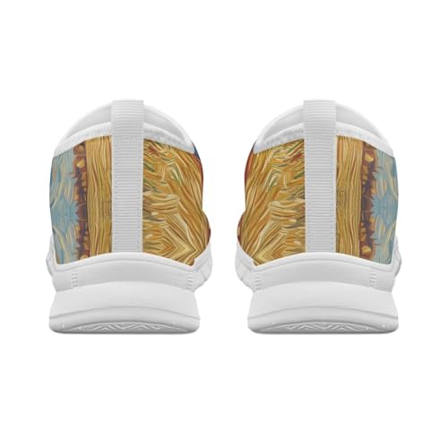 Animals Sneakers for Women Slip On Casual Breathable Lightweight Low Top Running Sneakers for Womens US 5.5-11.53