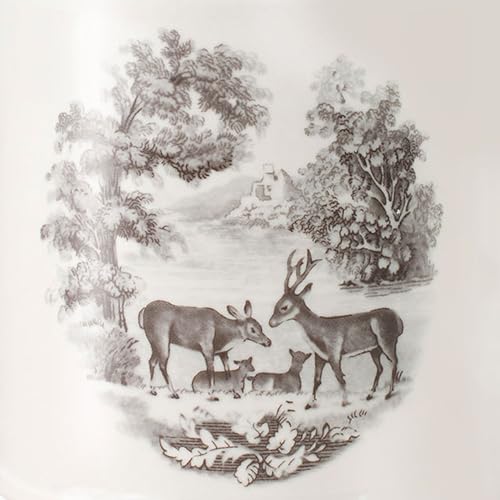 Fringe Studio Stoneware Taza Le Cafe Deer Family 10 oz miniatura 2