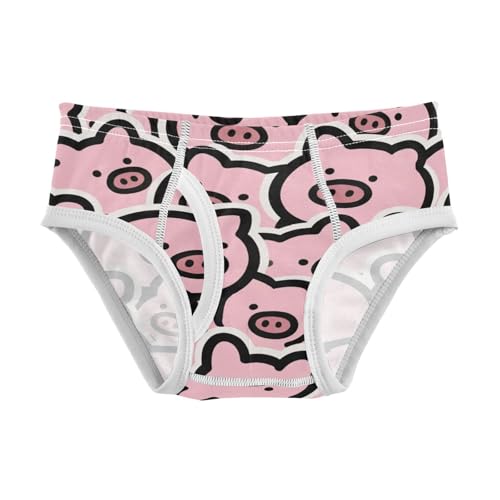 visesunny Boys Cotton Underwear Cute Vector Pig Printed Toddler Soft Training Briefs Size 2T-8Y for Kids
