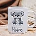 Imagen de GRAZDesign Taza infantil personalizada con diseño de koala