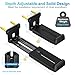 ZUOLACO Soundbar Wall Mount Bracket for Samsung, Bose, Vizio, LG, Sony, JBL, Sonos and More Sound Bar Mounts Under TV, Hold up to 33 lbs, Depth Adjustable 3.6”-6.4”, Soundbar Shelf, Black