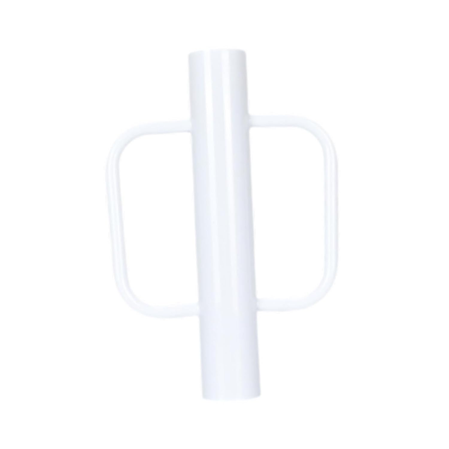 Fence Post Driver with Handles T Post Pounder for Garden Fences Repair Accessories Multipurpose Carbon Steel Height 44cm- White