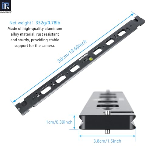 Placa de liberación rápida de 500 mm INNOREL RS50 multiuso para trípode de cámara réflex 6