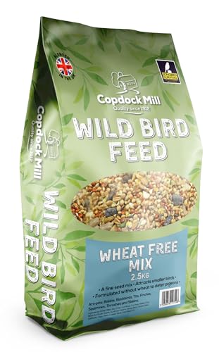 Copdock Mill Wheat Free Wild Bird Seed 2.5kg – Deters Pigeons – All Year-Round Bird Food – Bird Seed for Small Garden Birds – 100% Natural
