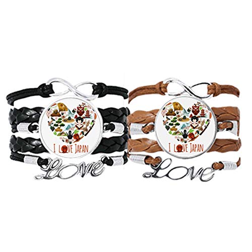 Bracelet en cuir sushi japonais homme femme - Bijou motif asie
