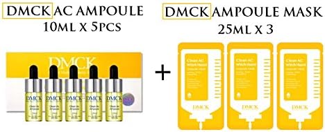 DMCK Clean AC Ampoule 10ml x 5pcs + DMCK Clean AC Witch Hazel Ampoule Mask 25ml x 3 sheet
