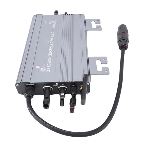 Image of Luocute 1000W Grid Tie Inverter, MPPT Pure Sine Wave Inverter with Power Limiter Supports WiFi Connection 60V DC Input MPPT Grid Connected for Solar Power System