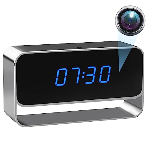 Linscam Hidden Camera Wifi Spy Camera Indoor Security Camera With 1080P Hd Live Feed, Night Vision, Motion Detection, Android/Ios App Remote Access, Camera Clock For Home/Office Security #TOP1