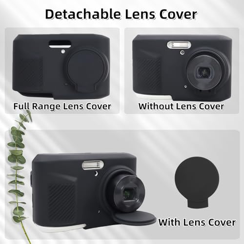 Funda de silicón para Kodak PIXPRO FZ45 con protector de lente miniatura 4